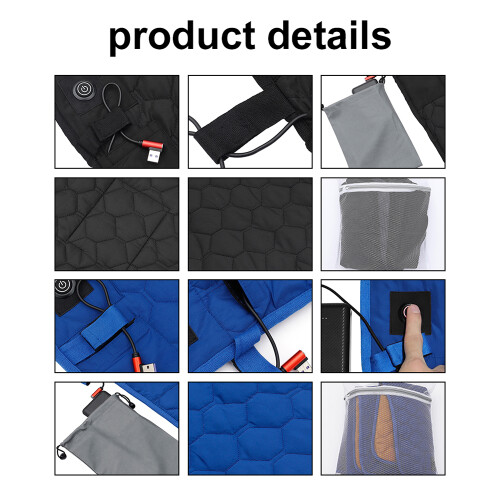 USB Heating Sleeping Mat 1.98 * 0.62m Black/Blue
