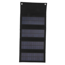 40W Monocrystalline Foldable Solar Panel Charger for Camping & Hiking Black