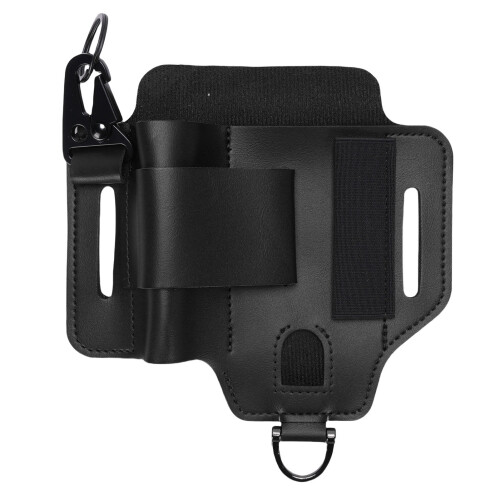 Leder-Multitool-Hülle aus PU-Leder Schwarz Einheitsgröße 2
