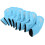 8 Stück Eisenkopfhauben Soft PU 48-62 hellblau 1