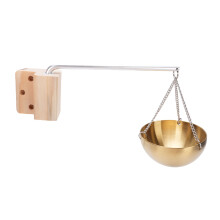 Goldene 12-cm-Rundschale für ätherische Öle, 120 63 mm