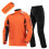SULAITE Orange Rain Gear Set M-3XL Waterproof 3