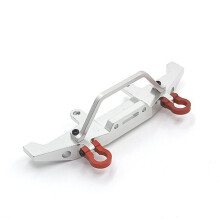 Metal Front Bumper for WPL C14 C24 C24-1 1/16 RC Car 4X4 Truck & Crawler Upgrade Parts Accessories,Silver