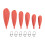 Fishing Practice Plug Fishing Casting Plug Baitcasting Rubber Practice Plug Suitable for Improving Casting Skill,6Pcs 1