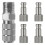 Kit de Conector Adaptador de Liberação Rápida para Aerógrafo com 4 Conexões Macho 1/8 Polegadas Macho para Badger-Aerógrafo 1
