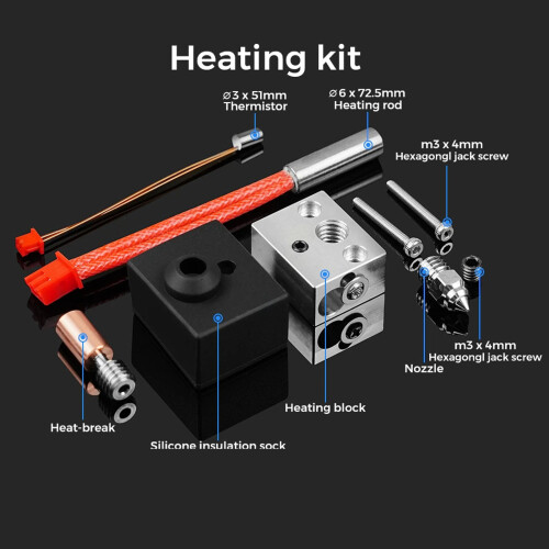 Hotend-Kit 24V 40W TC4 Ti Break