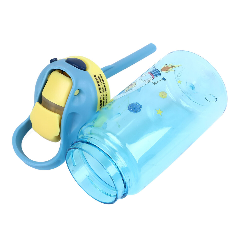 480Ml Leak-Proof Kids Straw Water Cup Light/Blue