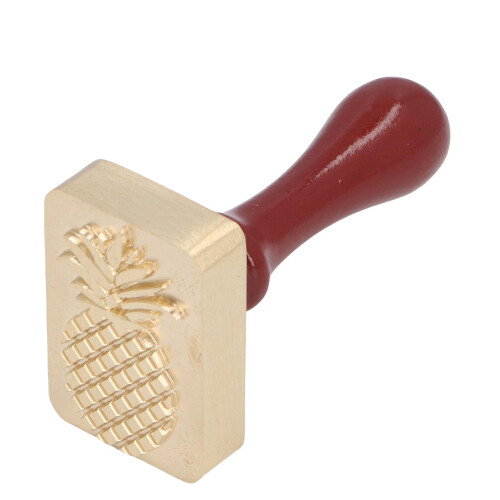 Kupfer-Eiswürfel-Stempel, Holzgriff - 9,2 cm
