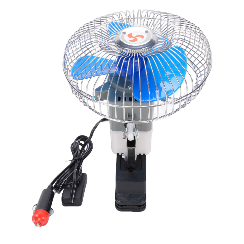 6In Portable Vehicle Cooling Fan Dc24v, Quiet Oscillating Clip-On Fan 8431389540528