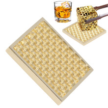 Copper Ice Cube Maker Tray Press for Cocktails and Bar Parties A04