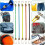 Pacote com 12  Cordas Elásticas Ajustáveis de 25 cm com Ganchos para Bagageiro de Teto 4
