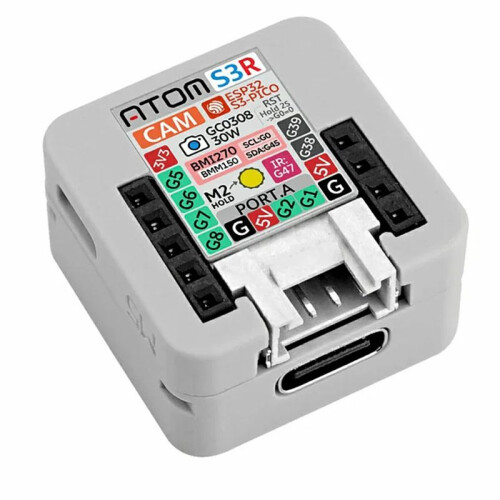 AtomS3R-CAM AI Chatbot Kit ESP32-S3 Programmable Controller+Voice Base Visual Voice Assistant Integrated with Camera 1