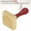 Kupfer-Eiswürfelstempel mit Holzgriff, 9,2 cm 5