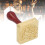 Kupfer-Eiswürfelstempel mit Holzgriff, 9,2 cm 6