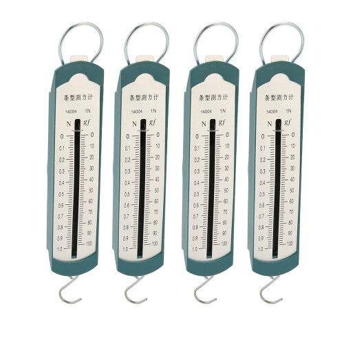 High Accuracy Spring Scales 4pcs Portable Dynamometers for Physics Teaching 1N