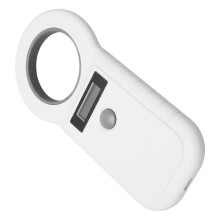 Haustier-ID-Mikrochip-Scanner 134,2 kHz/125 kHz EMID FDX B handgehalten USB kabellos weiß