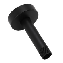 Top-Duscharm mit Flansch - G1/2, 10 x 7,5 cm, Schwarz