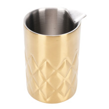 Doppelwandiges 540ml Mischglas 82x135mm Gold
