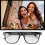 Bluetooth Smart Glasses with Mic, Speaker, Noise Reduction, IP65 Rainproof, Black Frame 1
