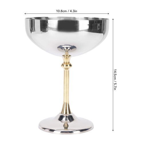 Modell B Eiscremebecher, Edelstahl 14,5  10,8 cm 1