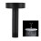 Top-Duscharm mit Flansch - G1/2, 10 x 7,5 cm, Schwarz 15