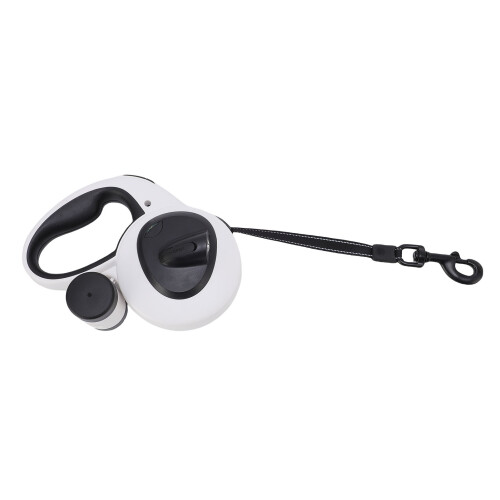 5m Retractable Dog Leash with LED Light, Soft Grip Reflective Webbing