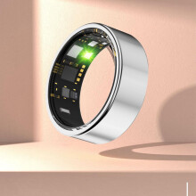 Smart Ring Silber 20mAh, 300mAh Gehäuse, Größe 11