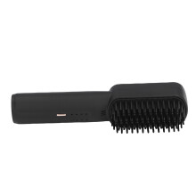 2500mAh Portable Hair Straightener Brush, Fast Heat Up, Black