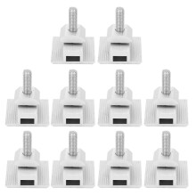 10 pezzi Accessori di Montaggio Solare Clamp di Mezzo in Alluminio Supporti Impermeabili