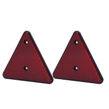 Red Triangle Reflectors for Trailer Truck Boat RV 135x152mm High Visibility
