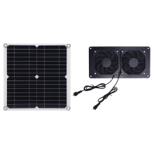 Solar Powered Exhaust Fan Kit 12W 18V for Pet House, Greenhouse
