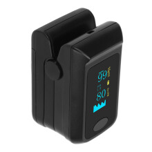 Organic LED Fingertip Pulse Oximeter, Blood Oxygen Monitor, Black
