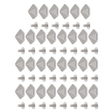 30 Sets Gold Hex Pyramid Rivets 12mm Iron Leather Craft Supplies