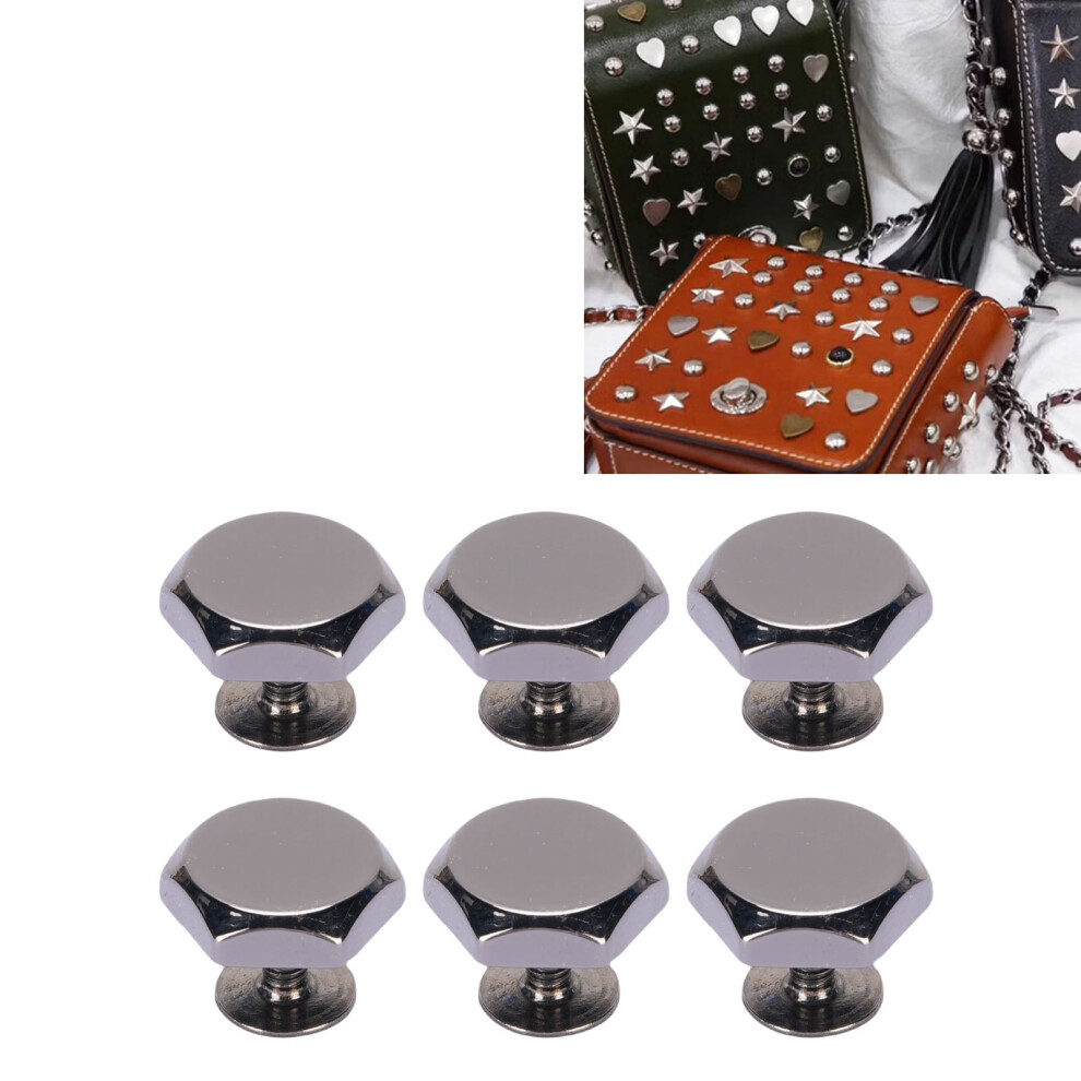 30 Sets Zinc Alloy Rivet & Iron Screw Kit 8Mm, 6Mm For Crafts 7891389545229