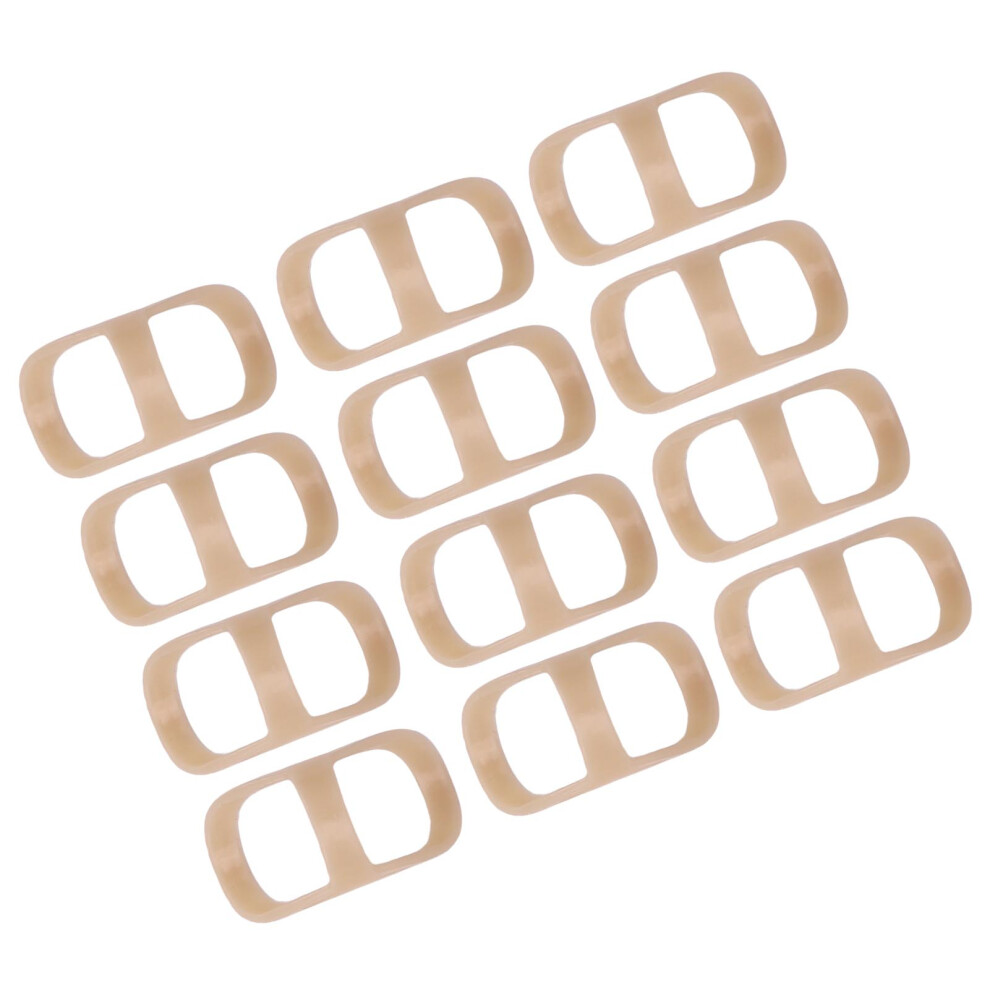 12PCS Portable Oval PP Finger Splints for Piano Guitar Pipa Joint Support