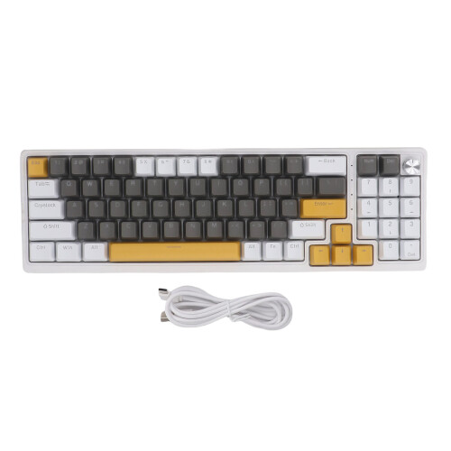 78-Key RGB Backlit Blue Switch Mechanical Keyboard with Volume Knob 1