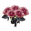 Artificial Rose Flower9cm Pink Red Grey 1
