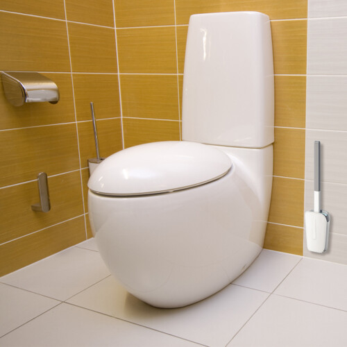 Toilet Brush with C-Shape Head and Curved Handle43cm 2