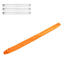 Wire Cover Dustproof Flannelette Cloth 60cm x 5cm with Zipper Orange for Chains