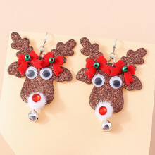 (7#) Colorful Christmas Felt Earrings, Hypo-allergenic Hook Jewelry
