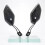 (Black) Adjustable Scooter/Motorcycle Rearview Mirror - Aluminum Alloy 4