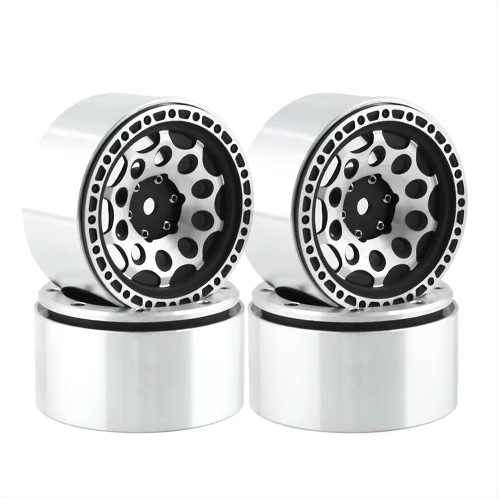 2.2 Inch Aluminum Rc Crawler Wheels For 1/10 Scx10 Trx4, Beadlock Design, ImpactâResistant Alloy, Easy Installation 9771547436898
