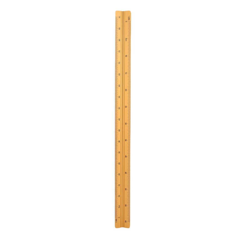 30Cm Aluminum Architectural Scale Ruler - Accurate Multifunctional Drafting Tool 4961389548421