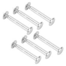 50 Sets M3.5 Stainless Steel Leather Rivets 4.5x25x9mm