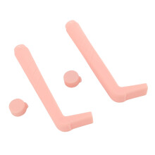 Hiccup-Strohhalm, flache Mundöffnung, kleines Loch, staubiges Pink