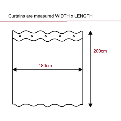 Polyester Shower Curtain 180x200CM - Sky Blue 2