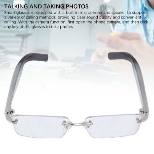 Smart Glasses Polarized 100+ Languages AI Translation Bluetooth 5.3 2