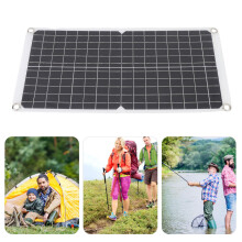 17W Monocrystalline Flexible Solar Panel Kit with USB & Type-C for Camping Car Boat