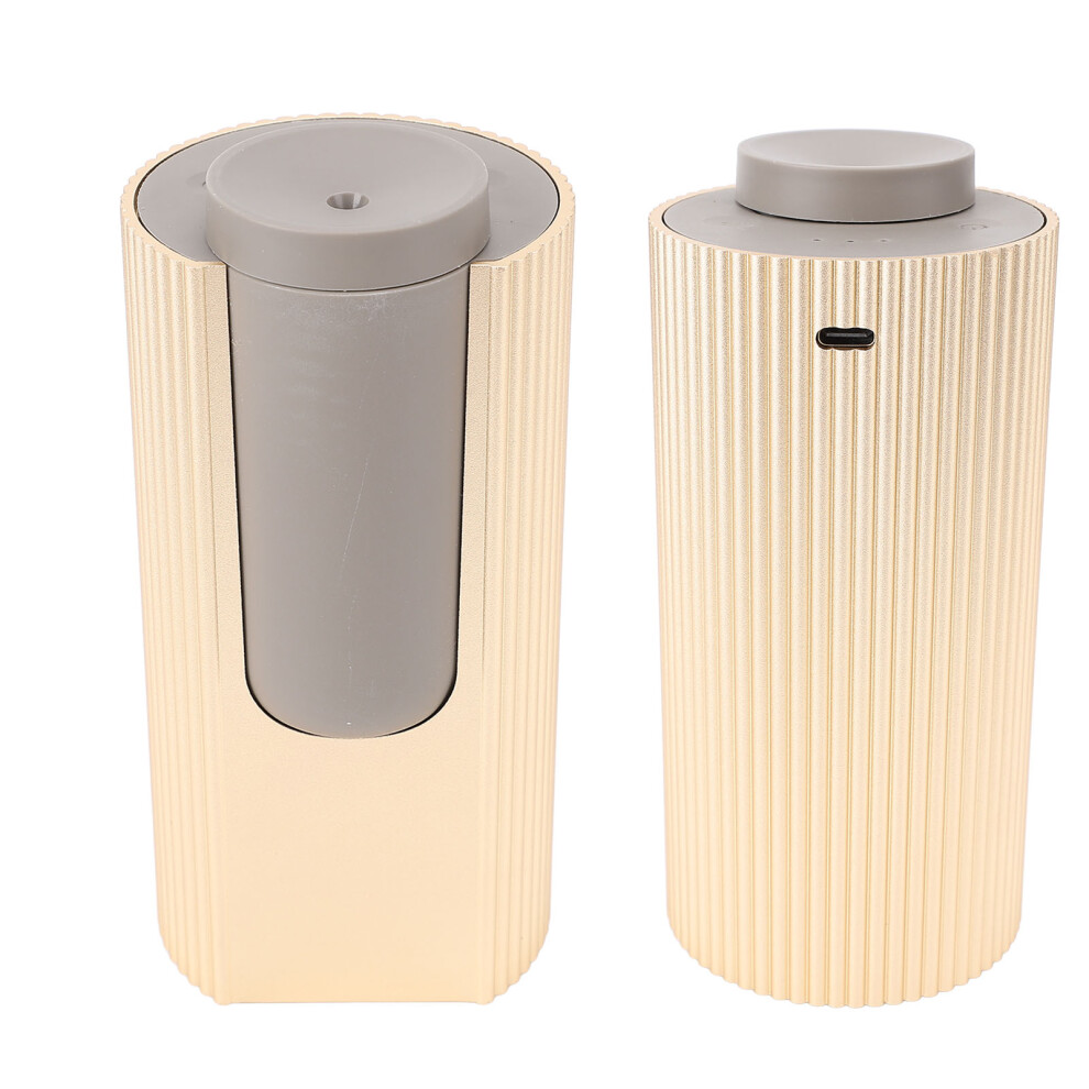 Waterless 20Ml Aluminum Alloy Essential Oil Diffuser, Portable 5V Car Aromatherapy Classic Gold 4901389551038