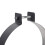 Stainless Steel Chimney Pipe Holder Bracket, Adjustable Flue Clamp, 28cm 10